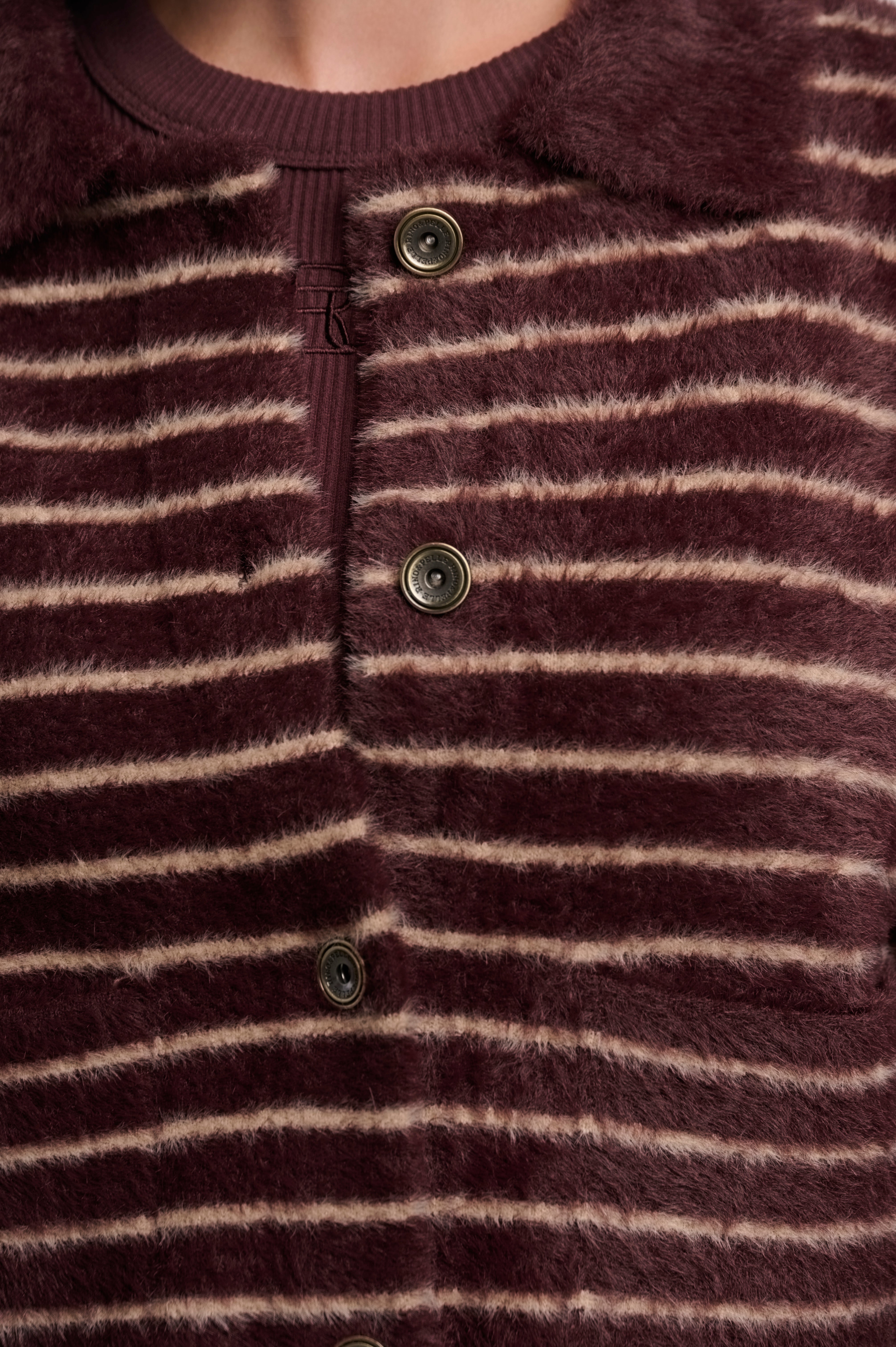 Chocolate bean oat striped
