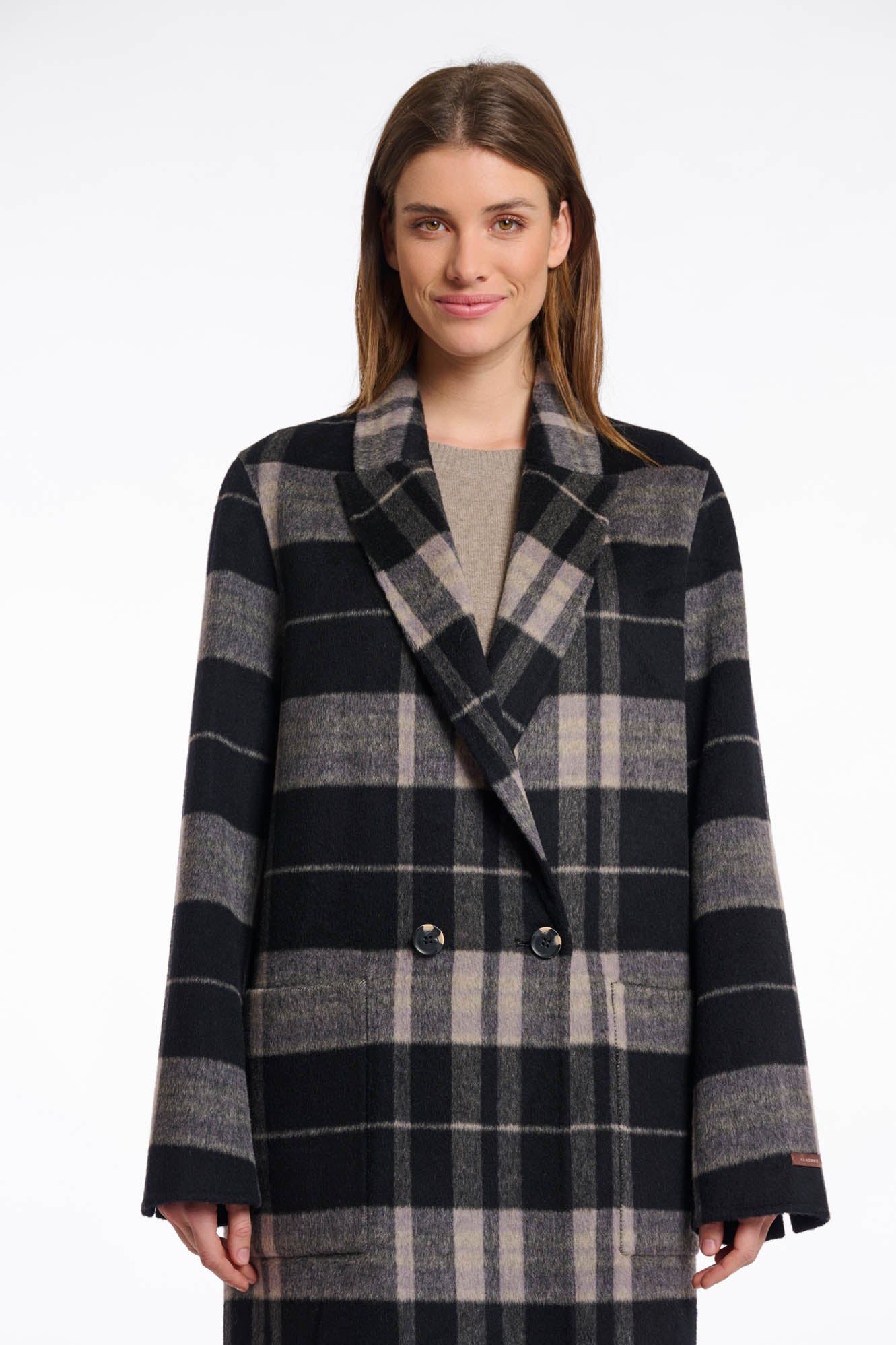 Night grey check and black
