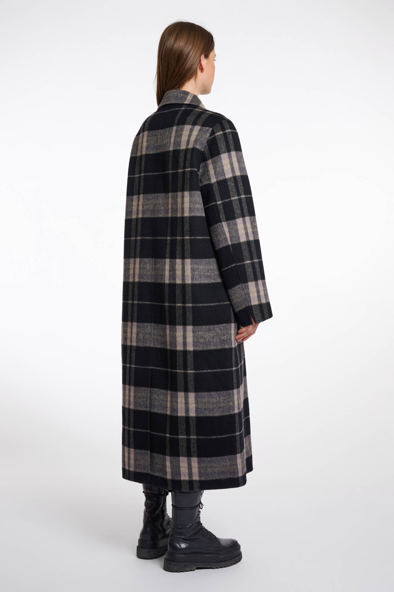 Night grey check and black