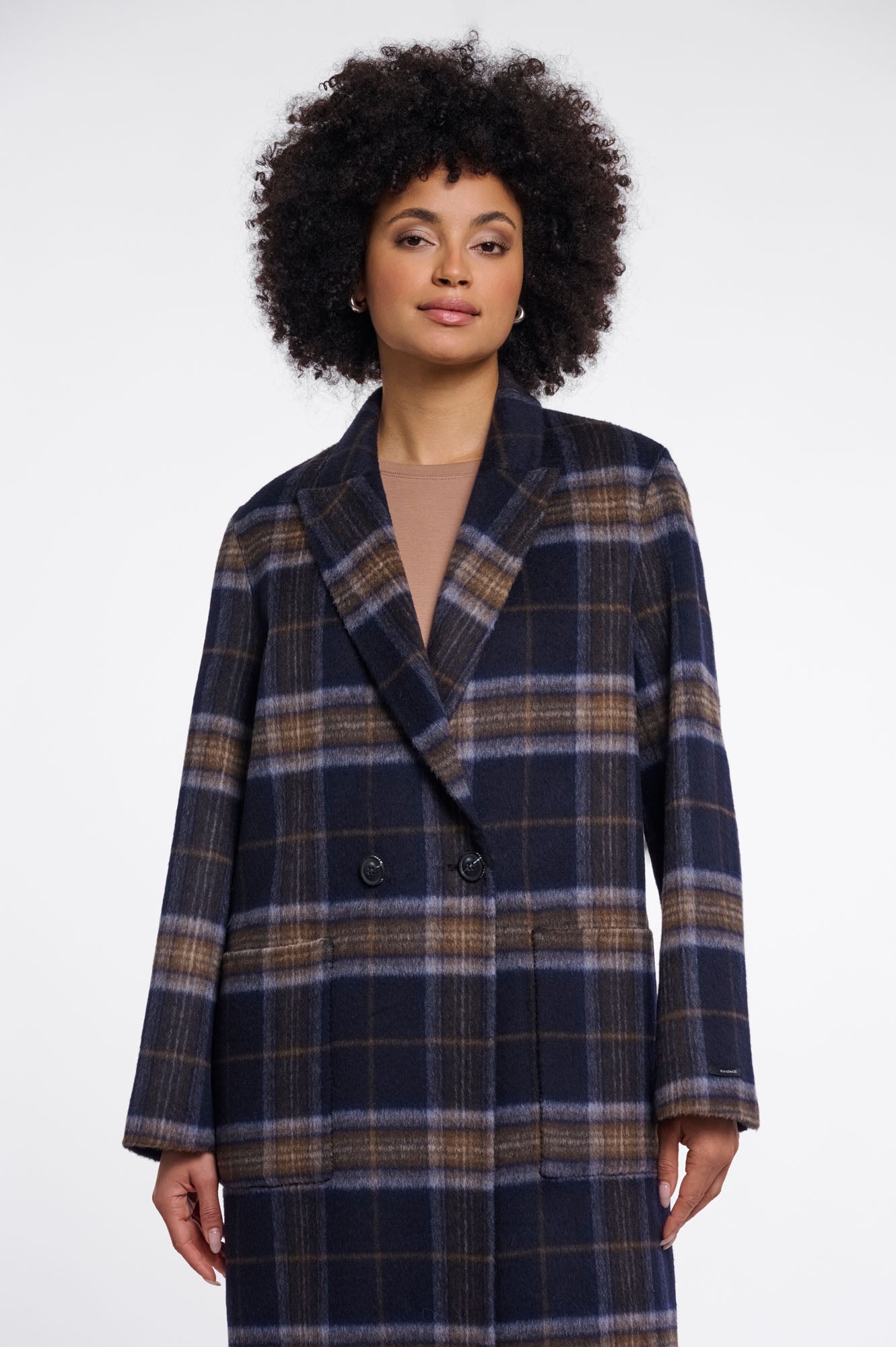 Dark navy check and dark navy
