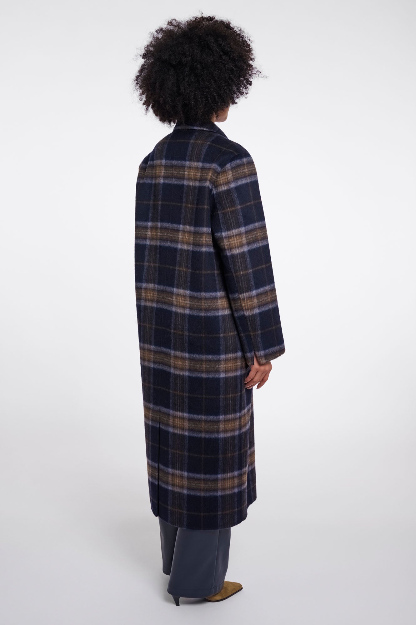Dark navy check and dark navy