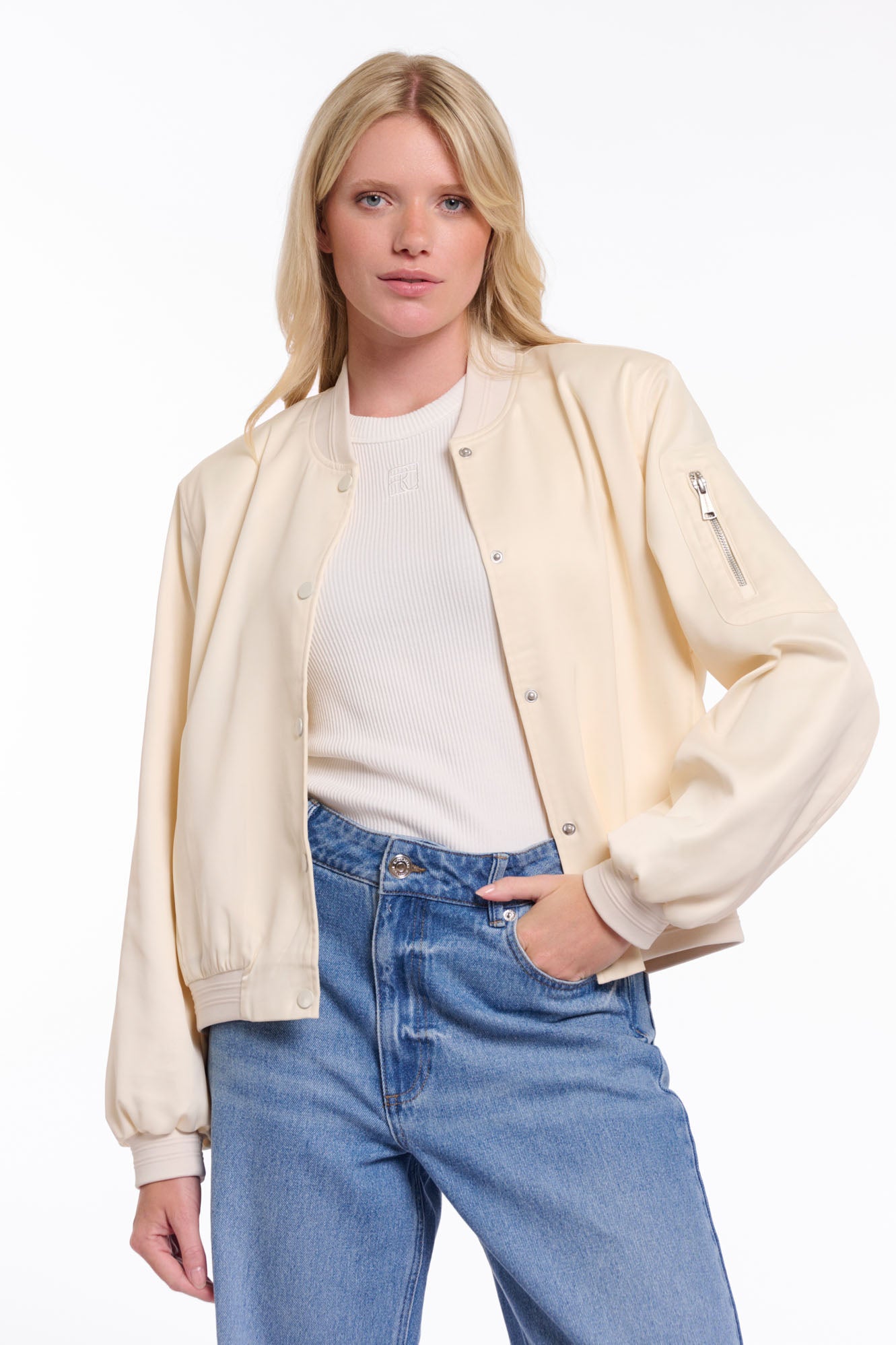 Banner bomber jacket