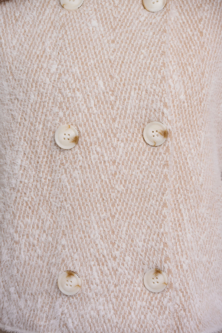 Beige herringbone