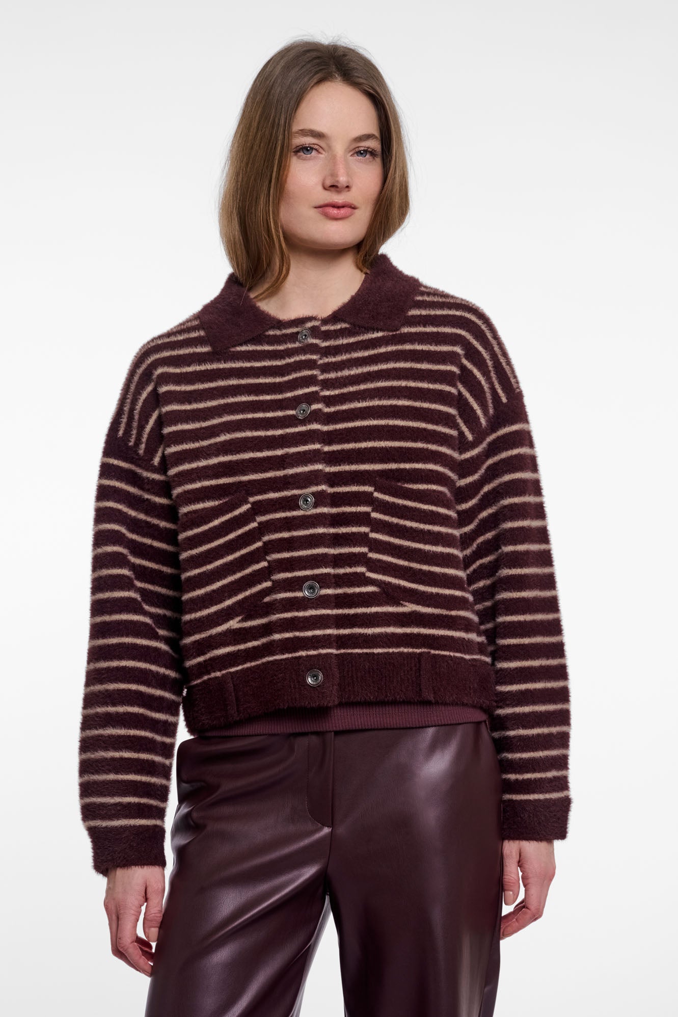 Chocolate bean oat striped