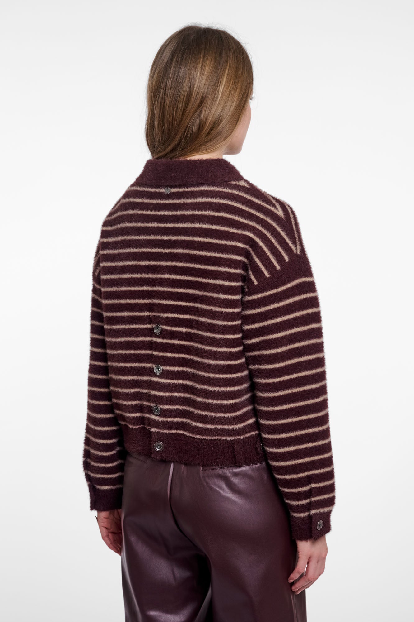 Chocolate bean oat striped