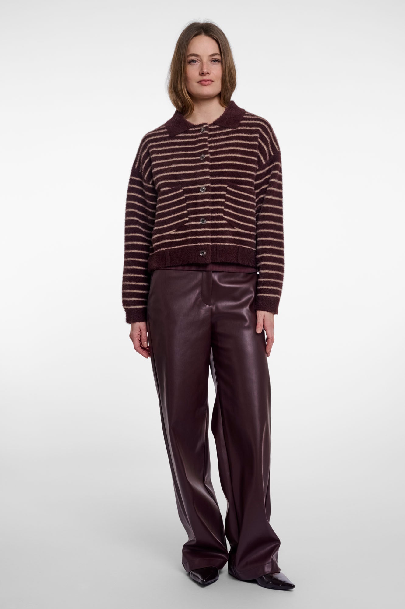Chocolate bean oat striped