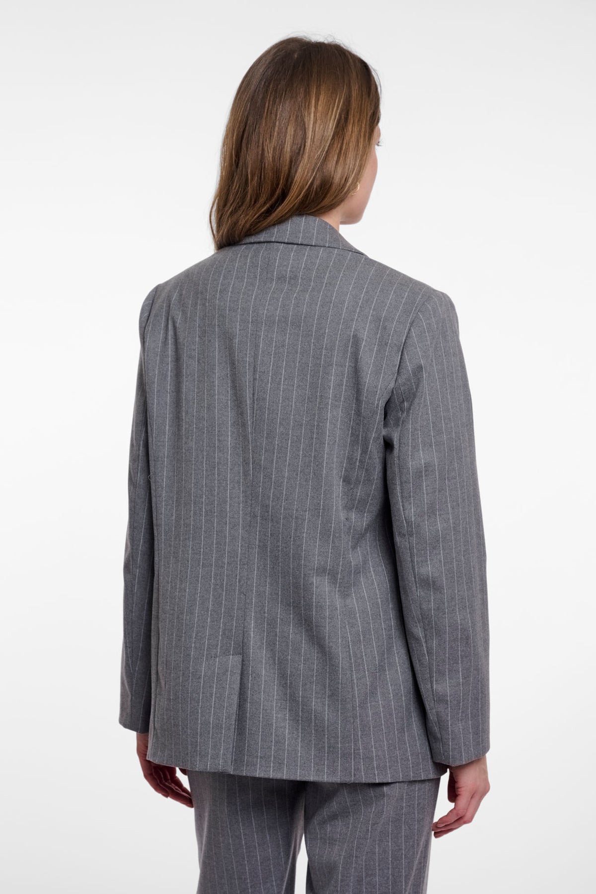 Mid grey pinstripe