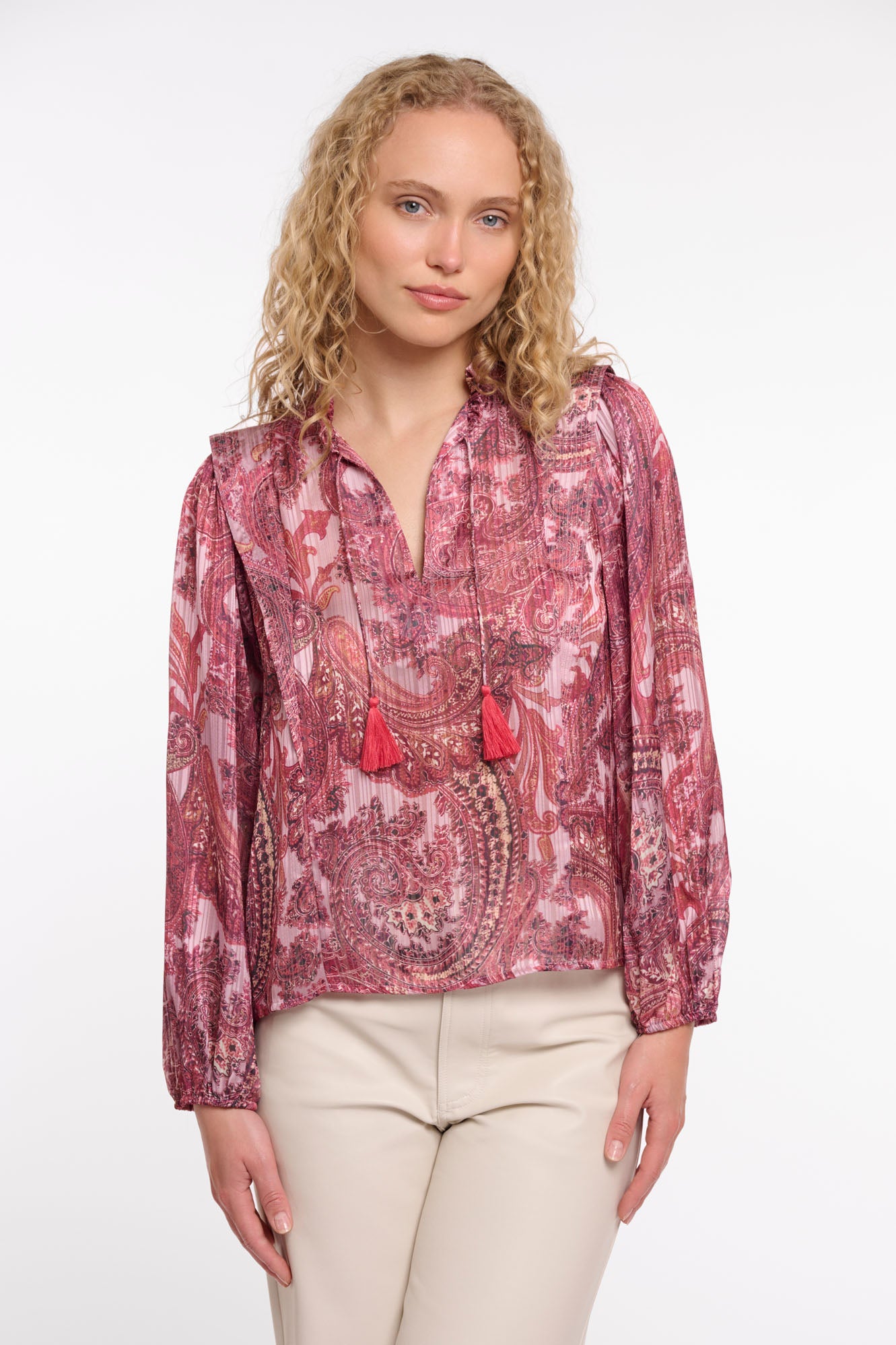Pink paisley