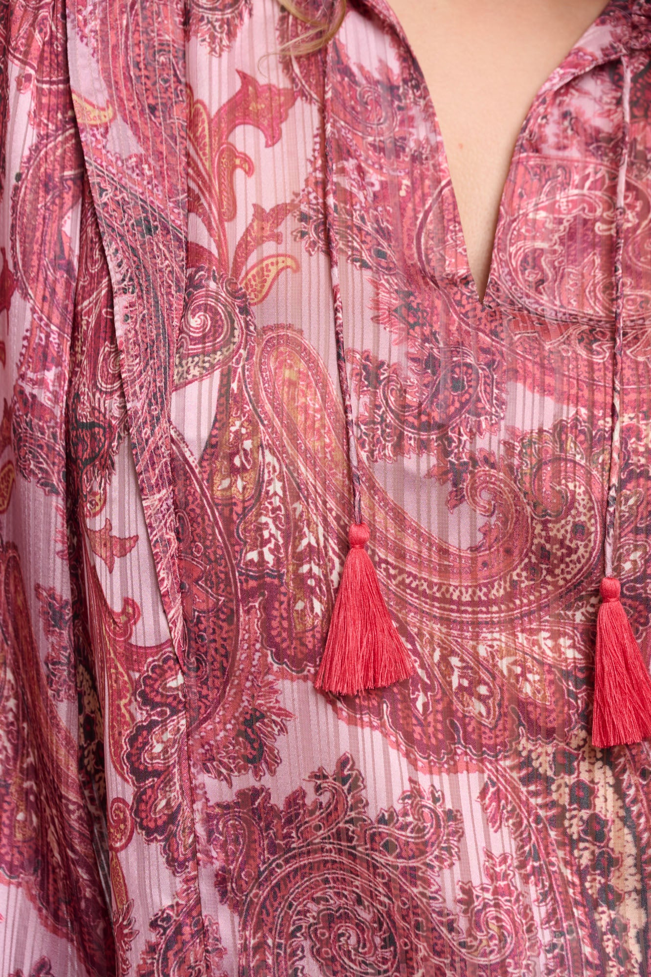 Pink paisley