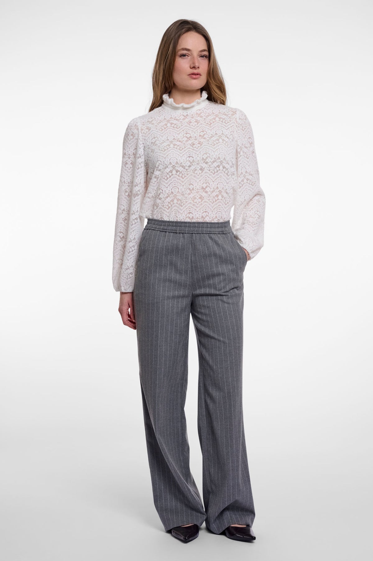 Mid grey pinstripe
