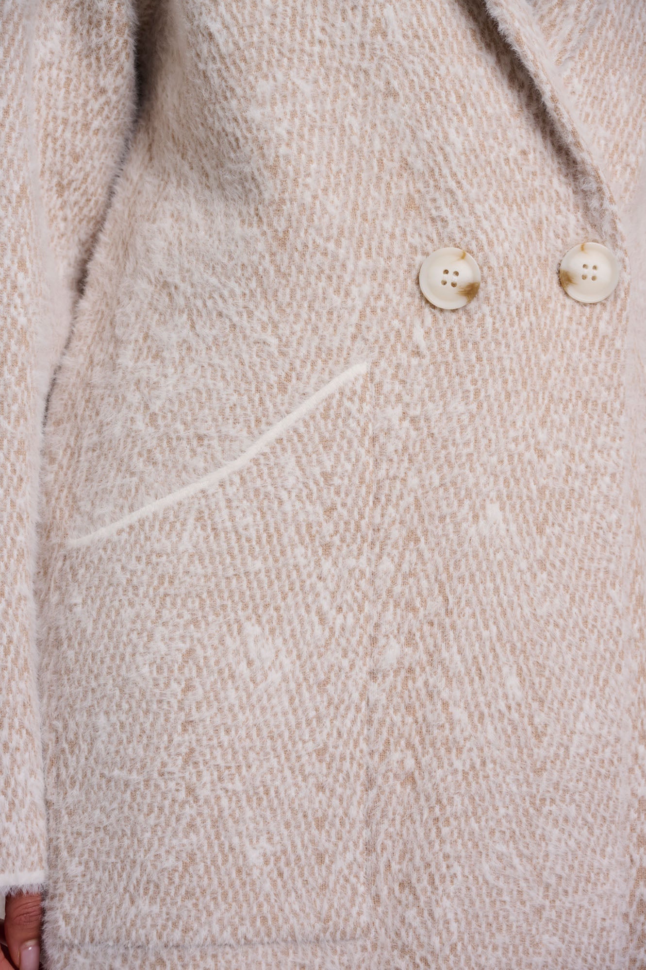 Beige herringbone