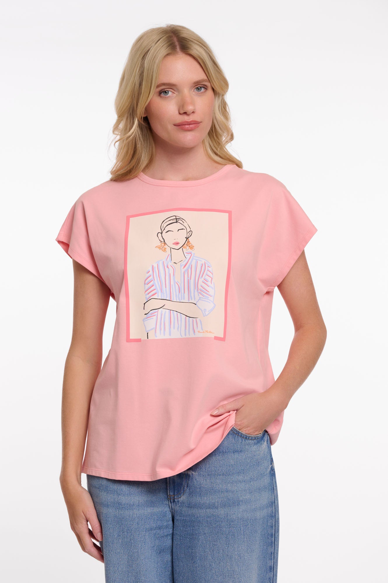 Light pink illustration