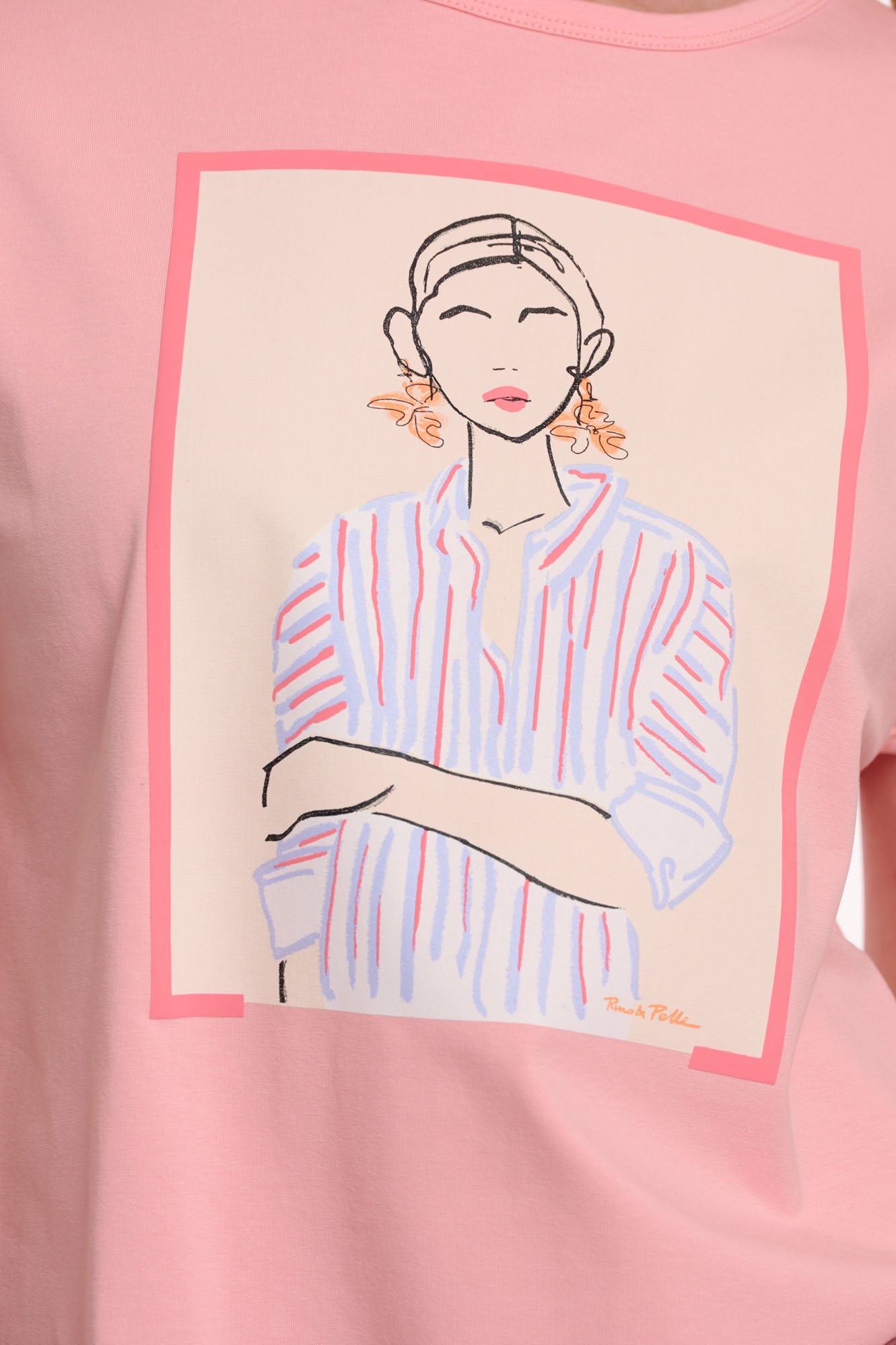 Light pink illustration