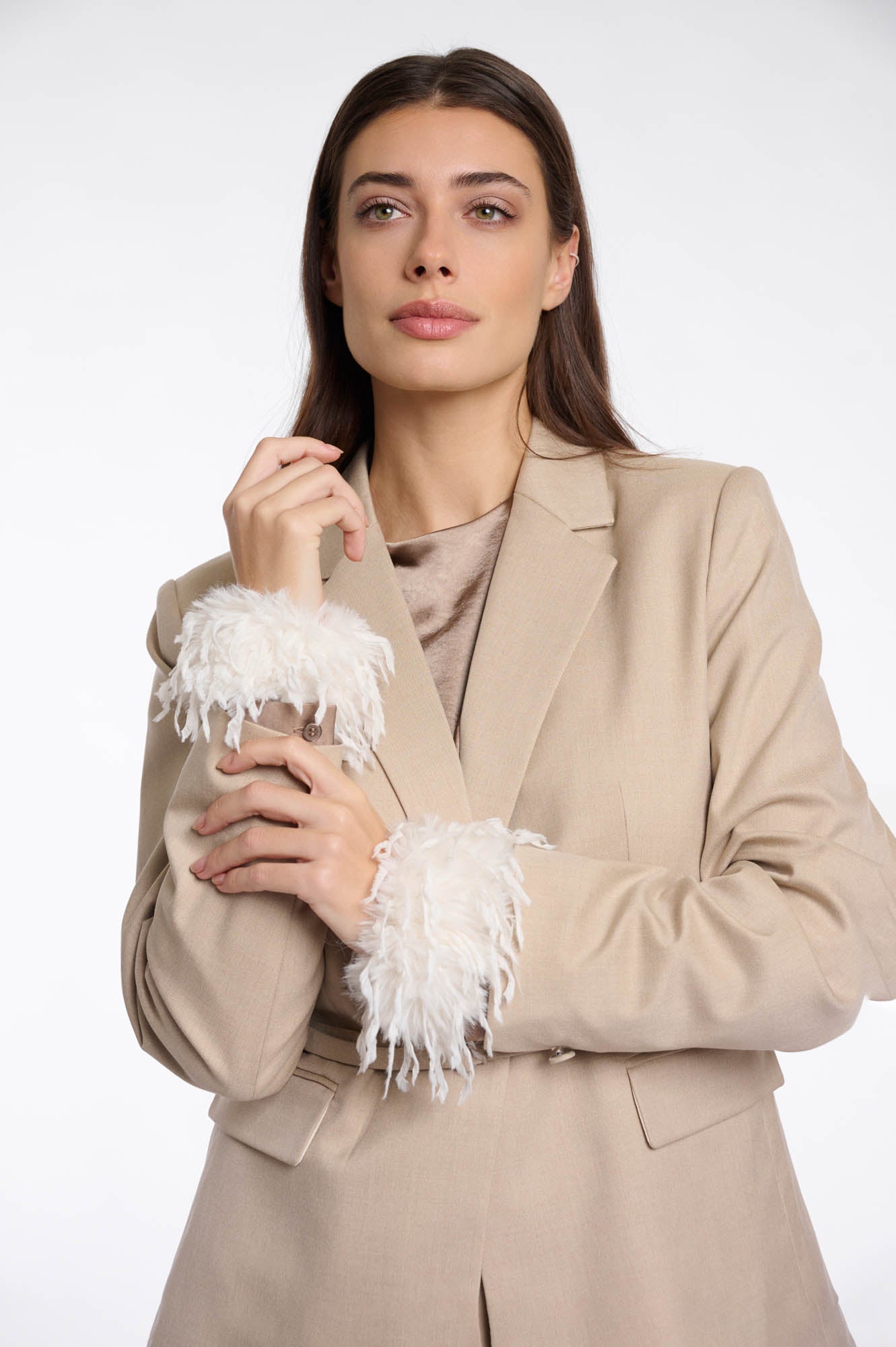 Rosalie feather cuffs