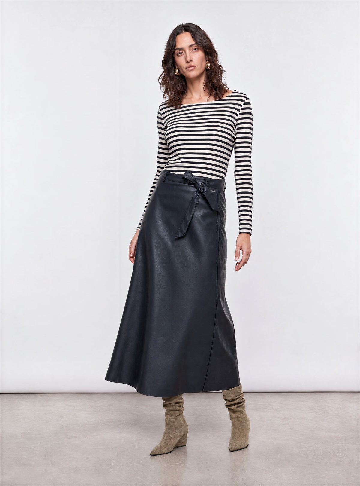 Black white striped