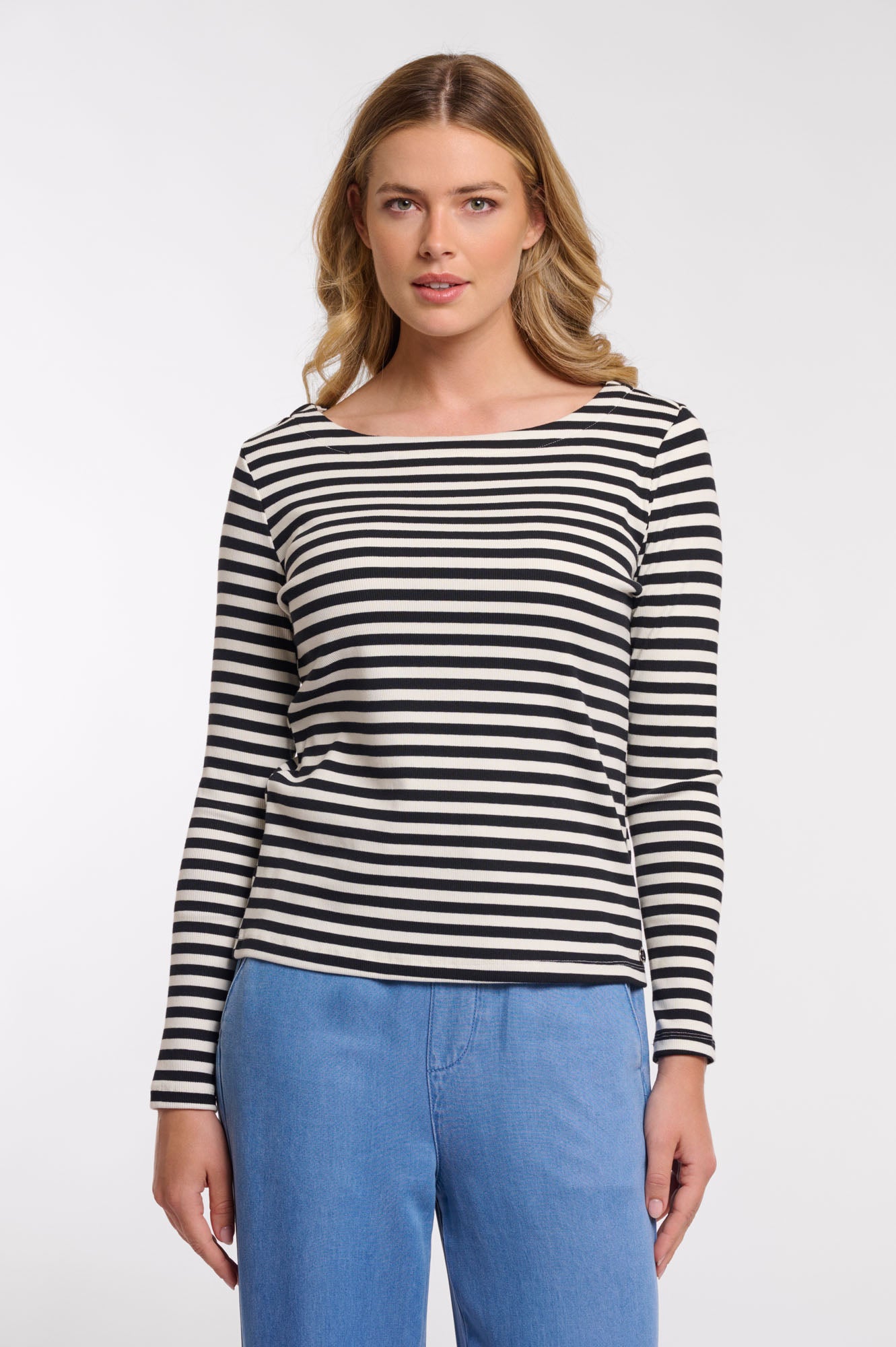 Black white striped