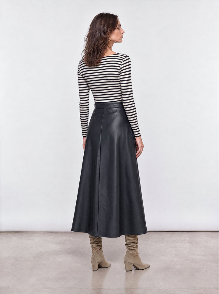 Black white striped