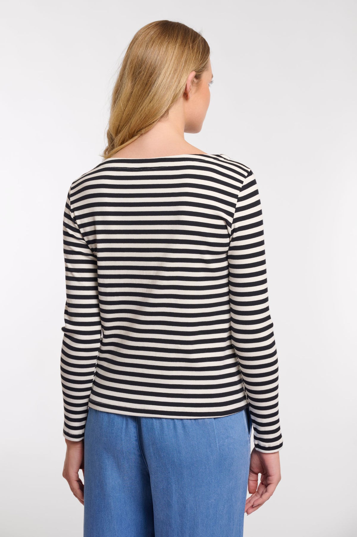 Black white striped