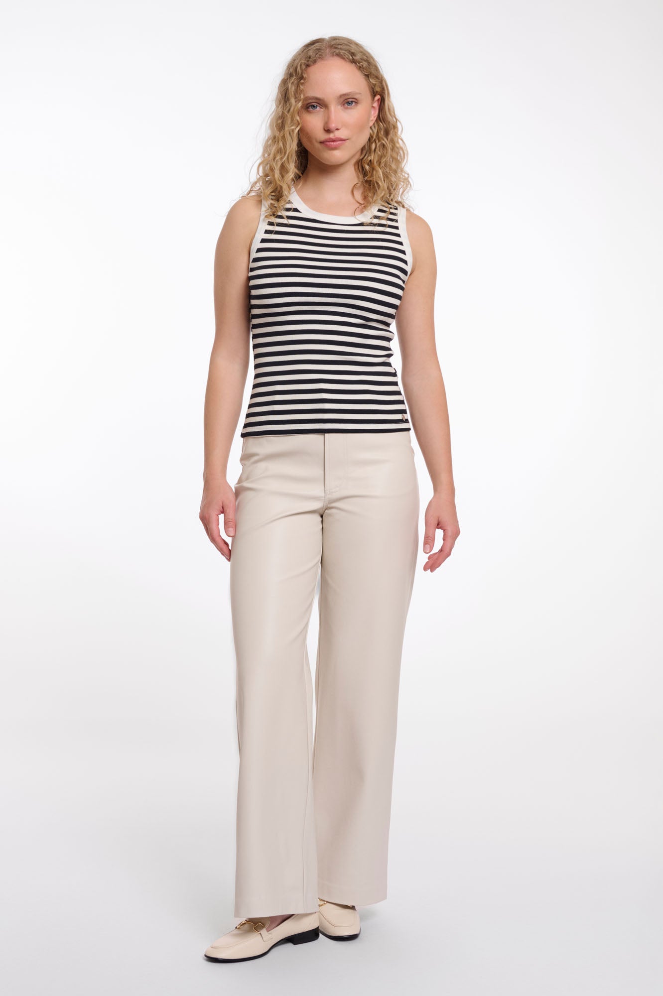 Black white striped